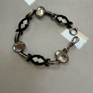 Antique Deco Enamel Stg Silver
Bracelet